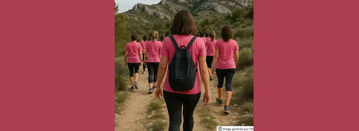 Marche Rose à Saint-Rémy-de-Provence