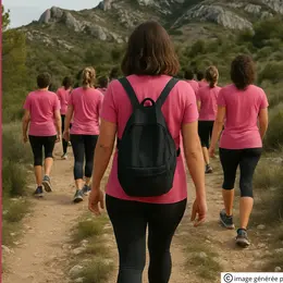 Marche Rose à Saint-Rémy-de-Provence