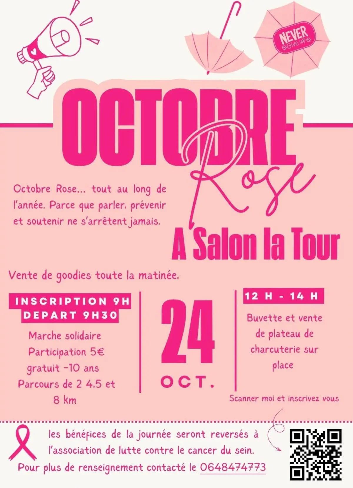Marche Rose à Salon-la-Tour