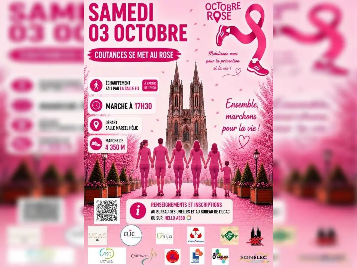 Marche rose Coutances se met au rose