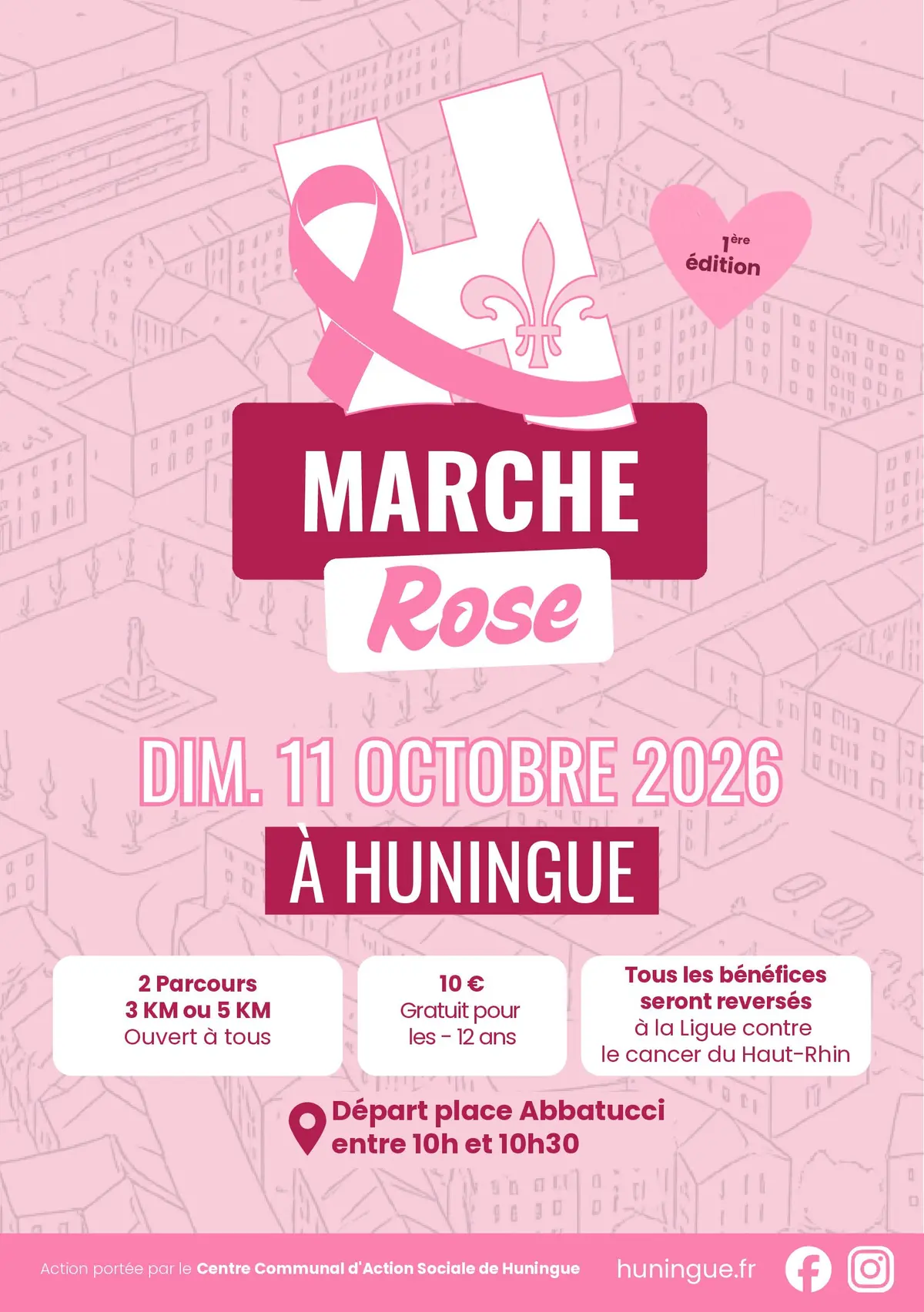 Marche Rose de Huningue : une première édition solidaire