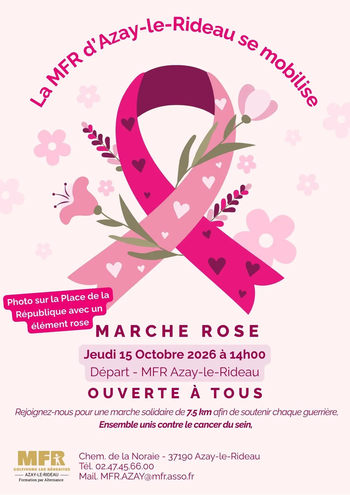 Marche Rose par le MFR d'Azay-le-Rideau
