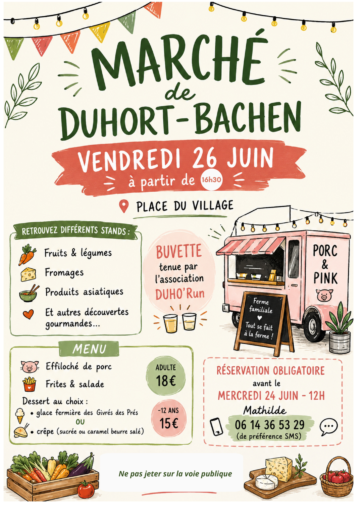 Marché rural à Duhort-Bachen