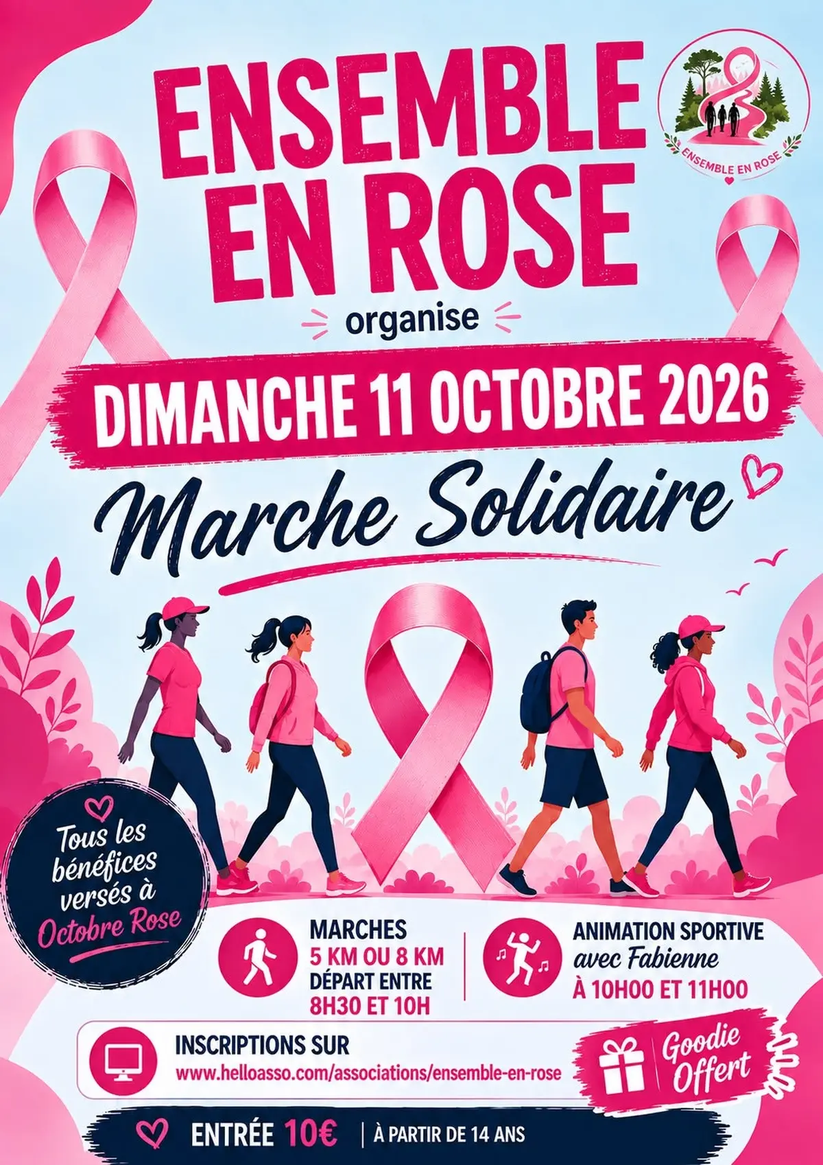 Marche Solidaire Ensemble en Rose