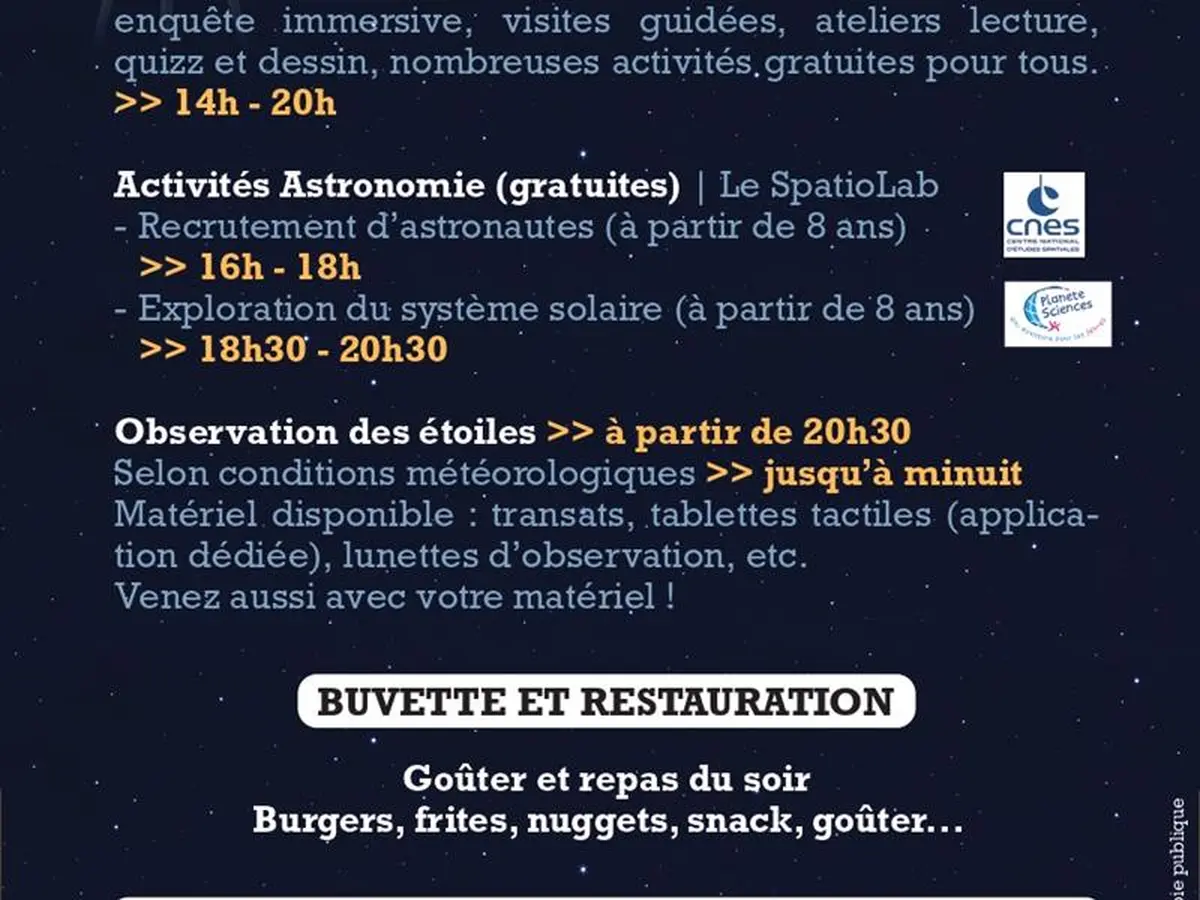 Marché terroir et festif et soirée astronomie