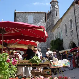 Marché traditionnel de Monflanquin