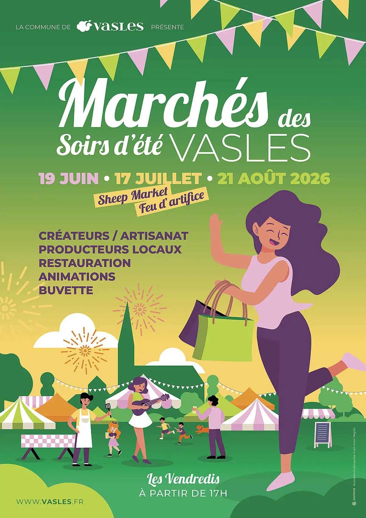 Marchés des soirs d'été à Vasles