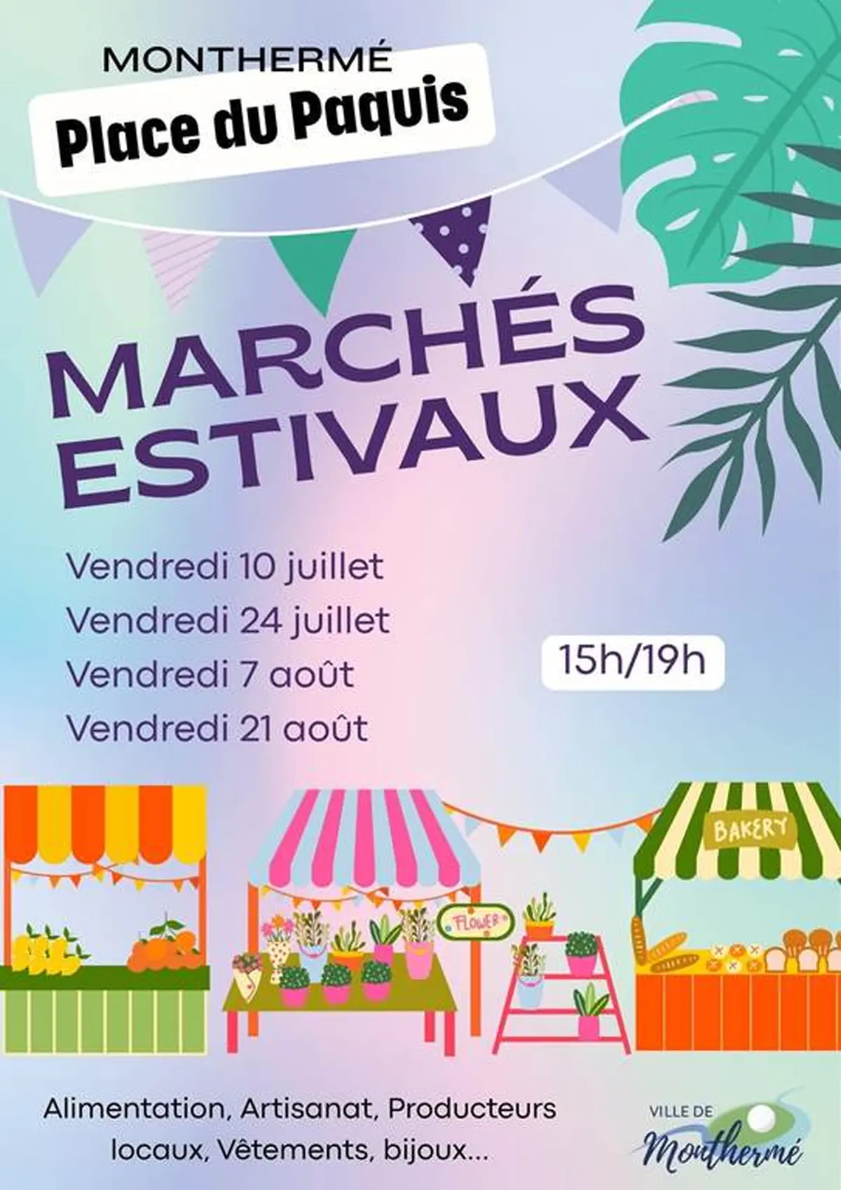 Marchés estivaux à Monthermé