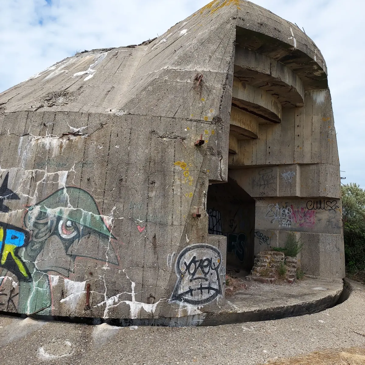 La casemate rotative de la Batterie Waldam