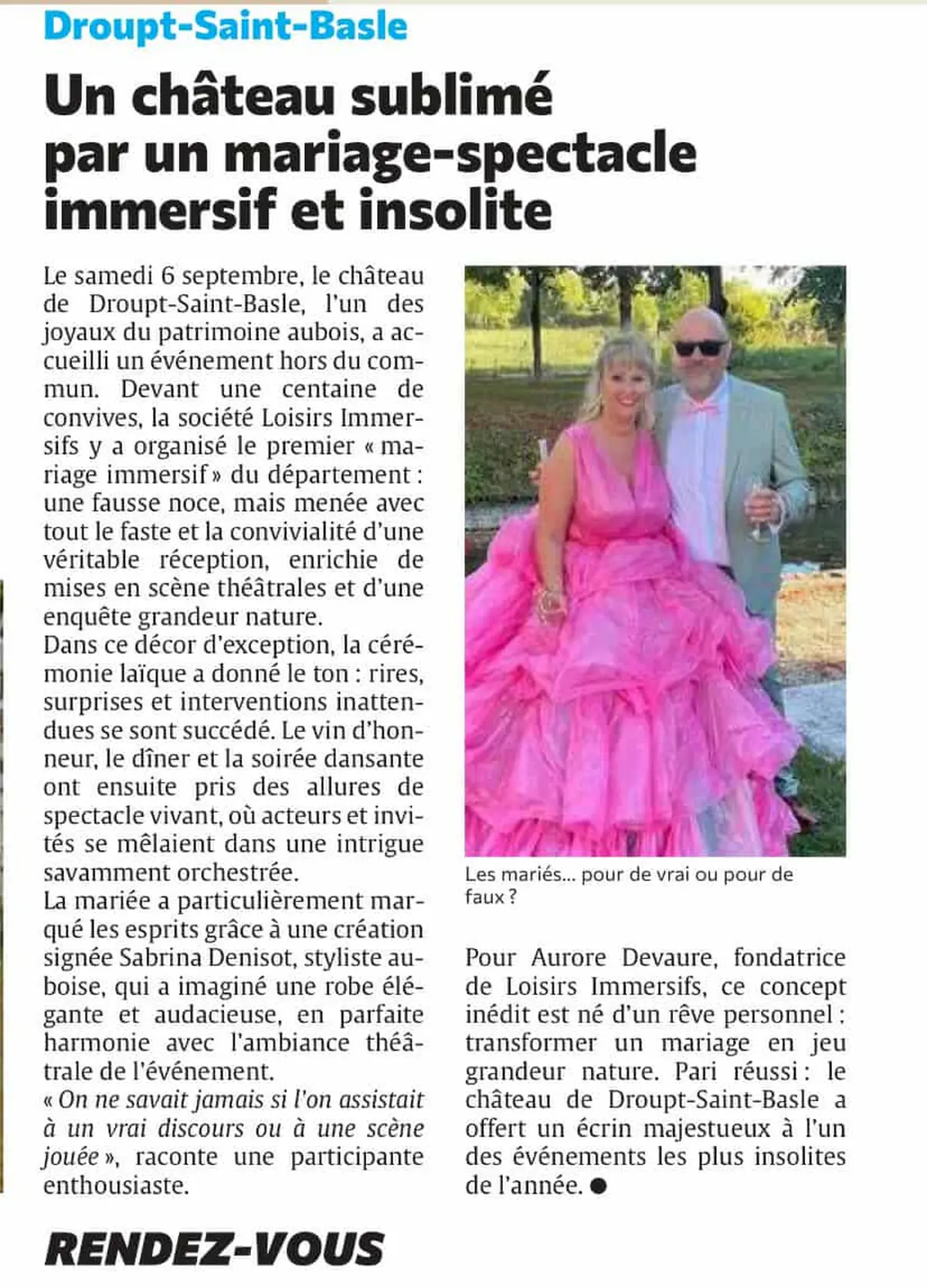 Mariage Immersif