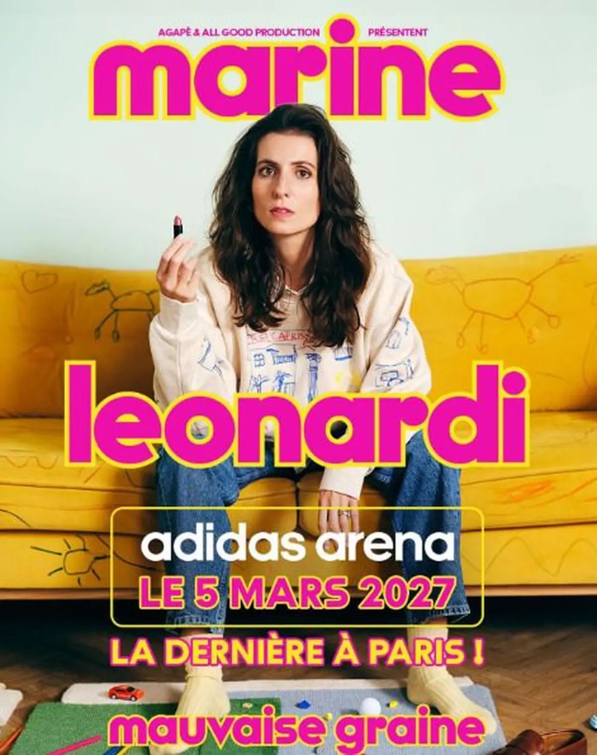 Marine Leonardi : la dernière du spectacle Mauvaise Graine à l'Adidas Arena