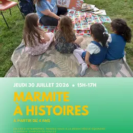 Marmite à histoires à la plage