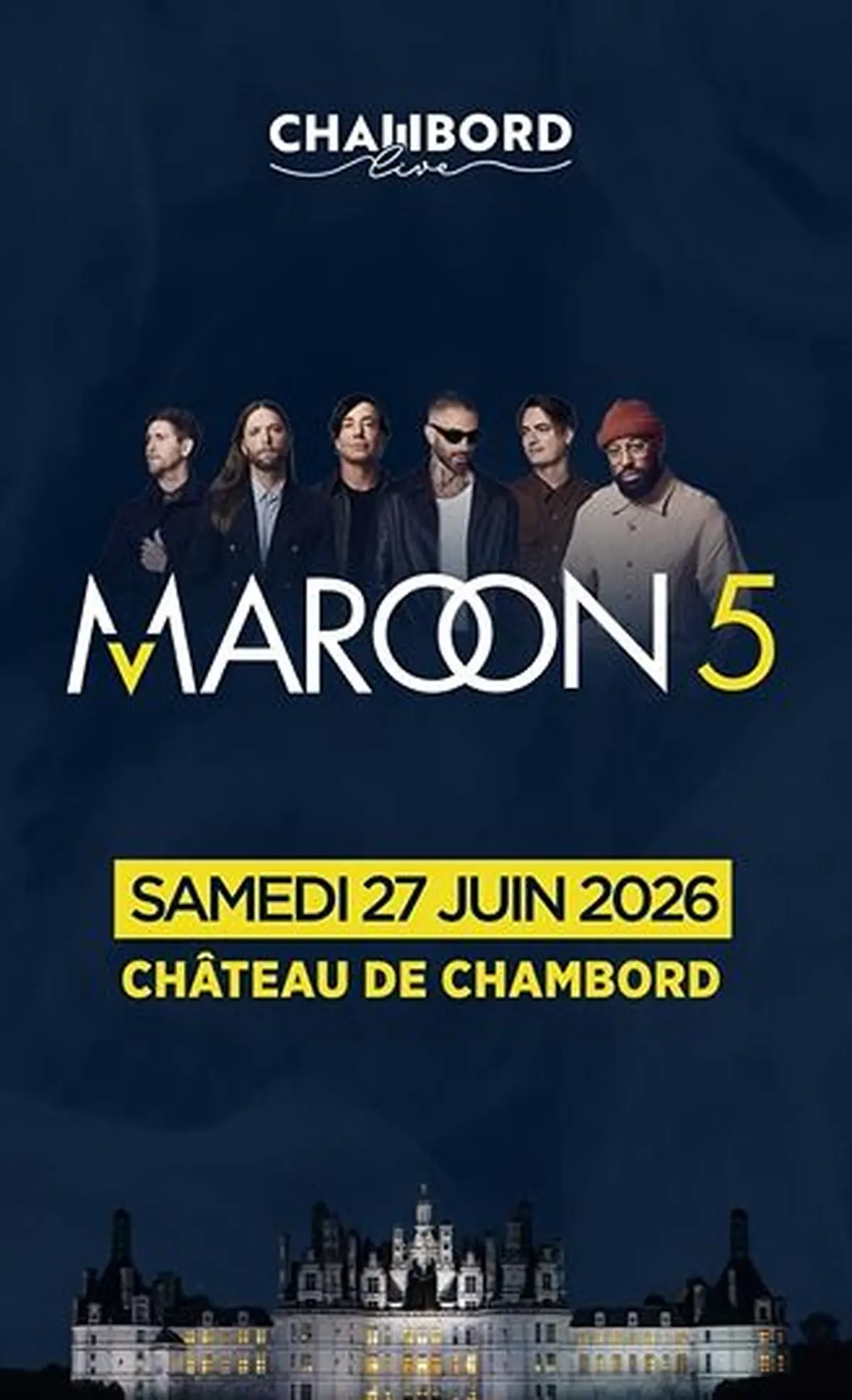 Maroon 5 au Chambord Live 2026