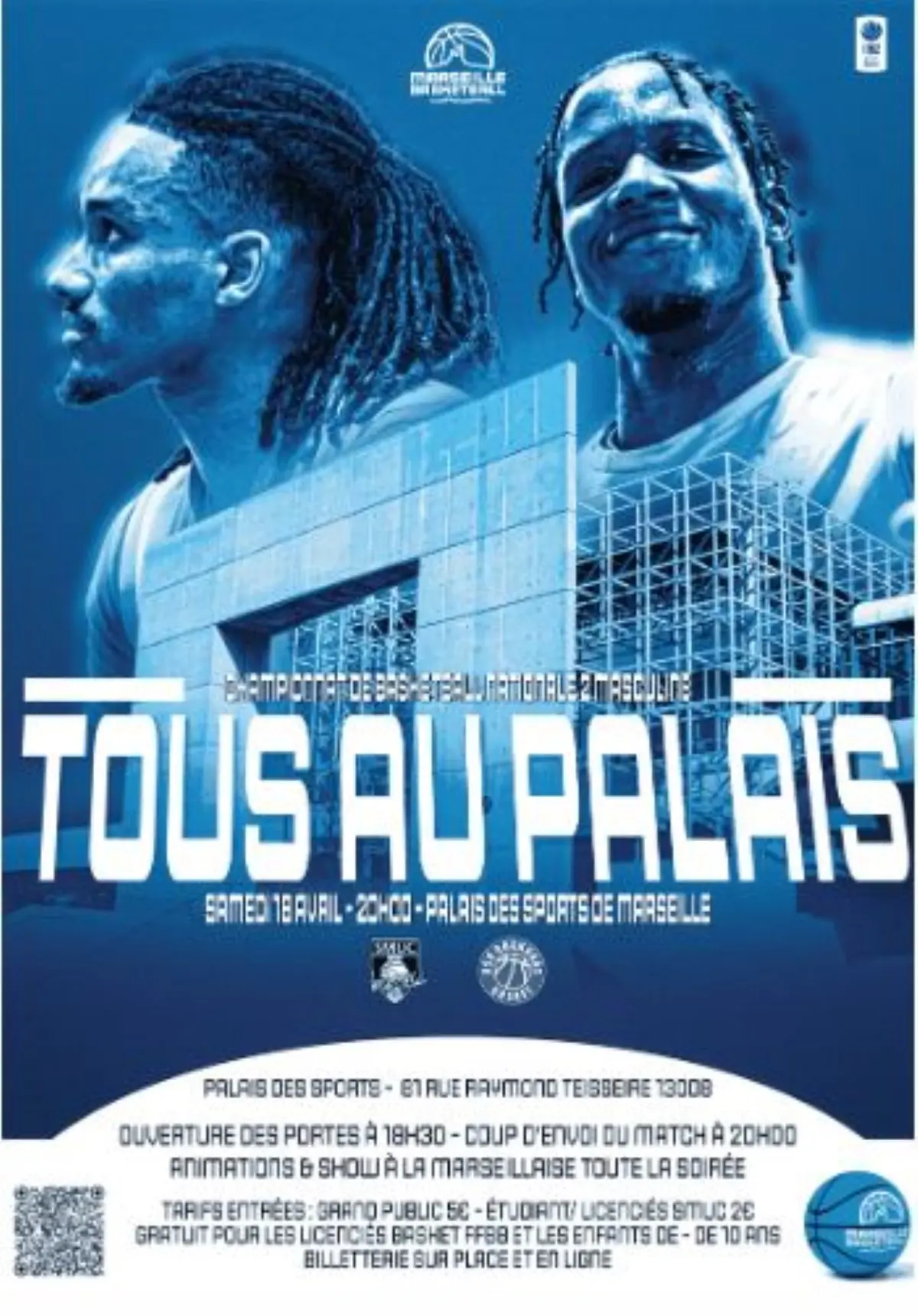 Marseille basketball contre Rognonas