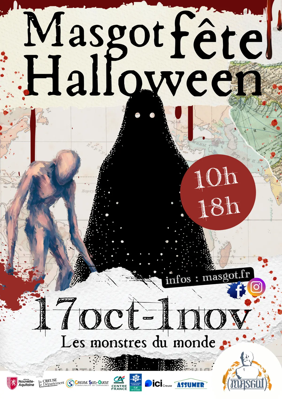 Masgot fête Halloween