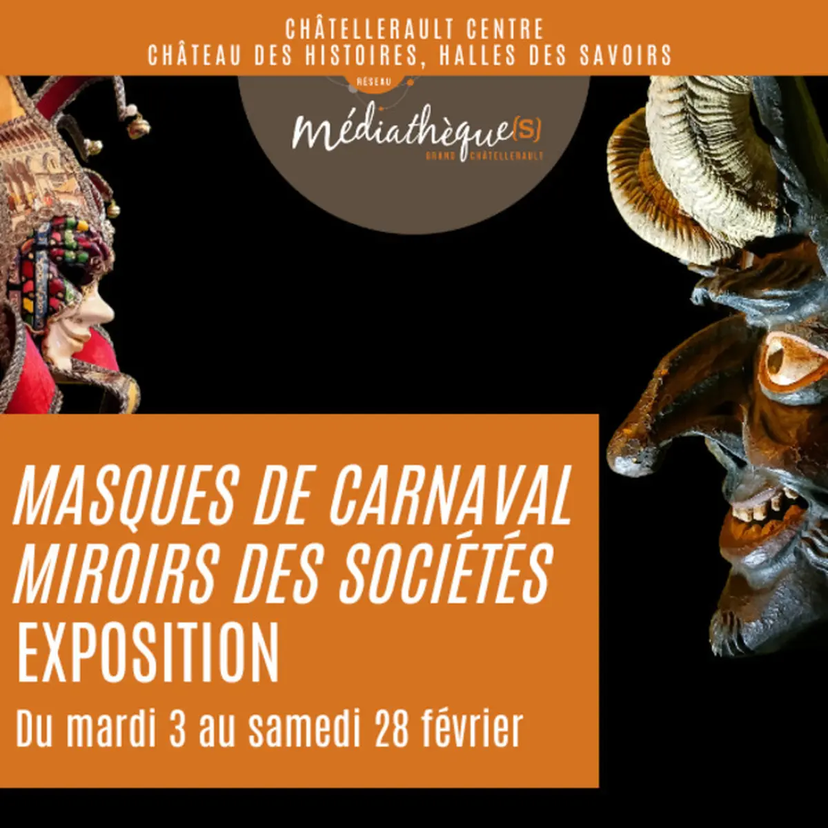 Masques de Carnaval, miroirs des sociétés : exposition