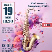 Master Class de Beaudoux et mini-concerts - Formation musicale, saxophone et flûte