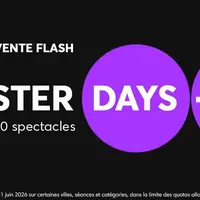 Master Days Ticketmaster 2026 : des billets de spectacles jusqu’à -40% jusqu’au 21 juin DR