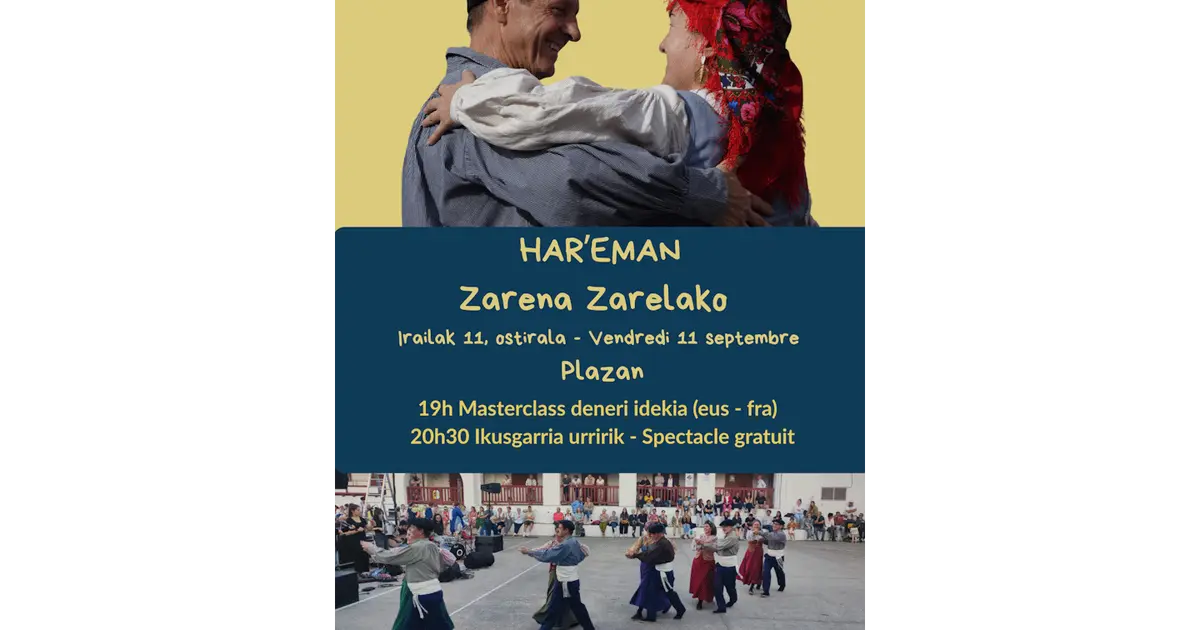 Masterclass et spectacle de danses basques