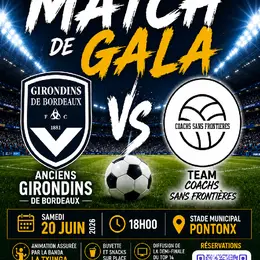 Match de gala : anciens Girondins de Bordeaux VS Team coachs sans frontières