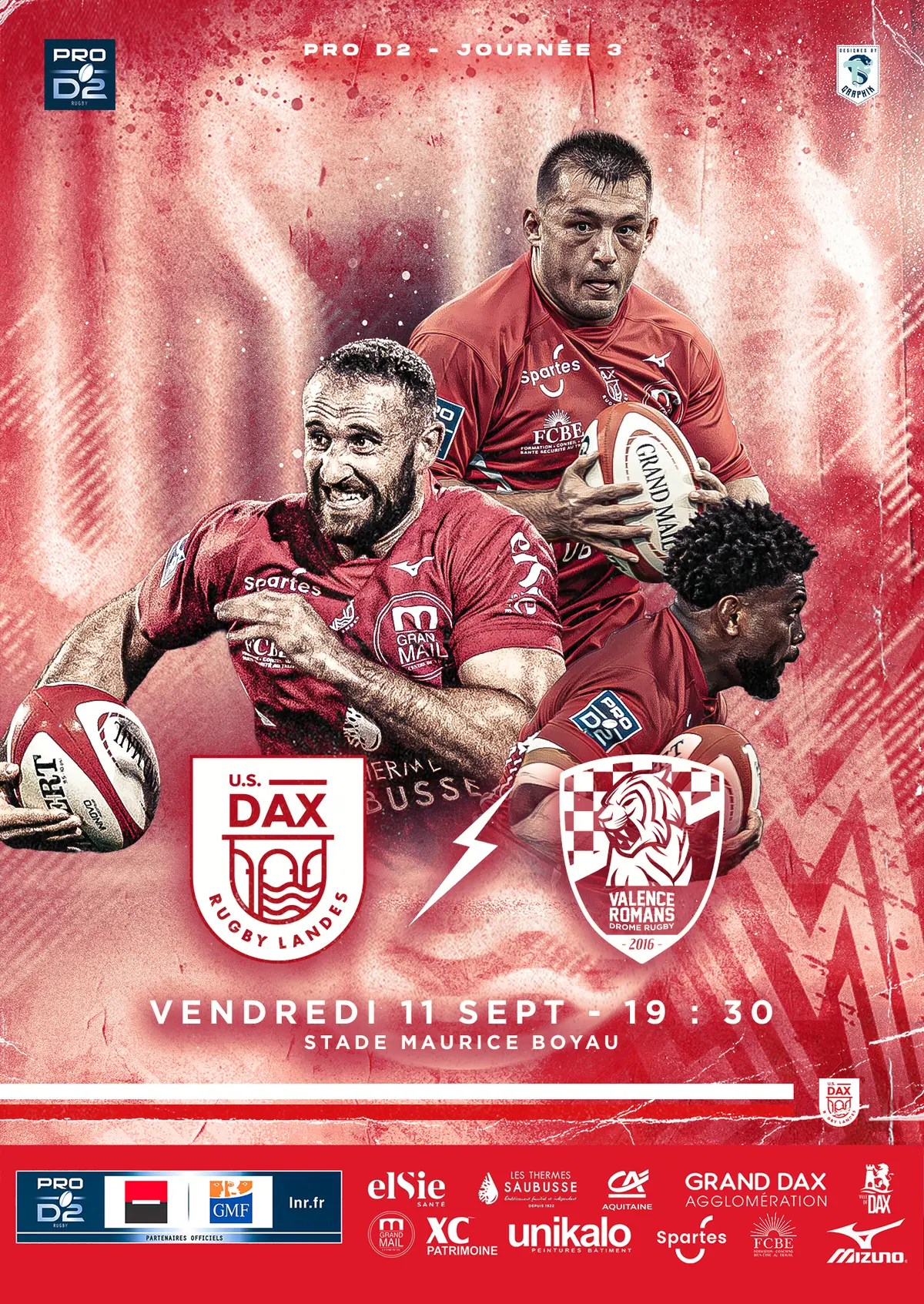 Match de rugby DAX vs VALENCE-ROMANS