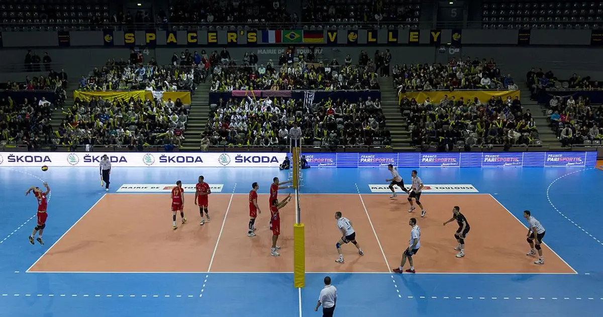 Un match de volley au Palais des Sports de Toulouse