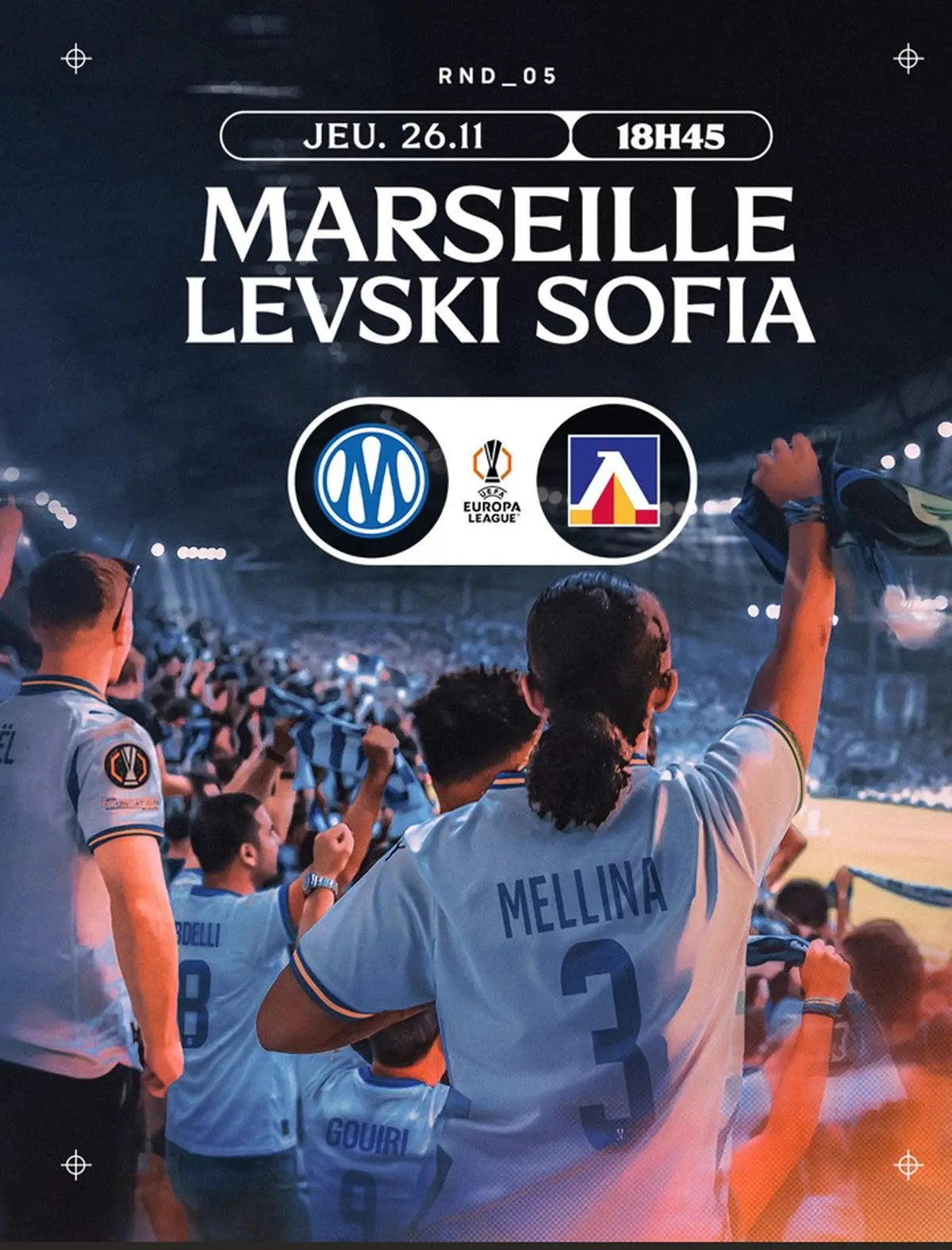 Match OM - Levski Sofia (UEL)