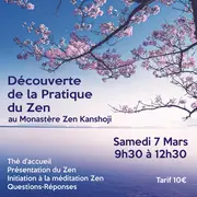 Matinée découverte de la méditation Zen ( Zazen )