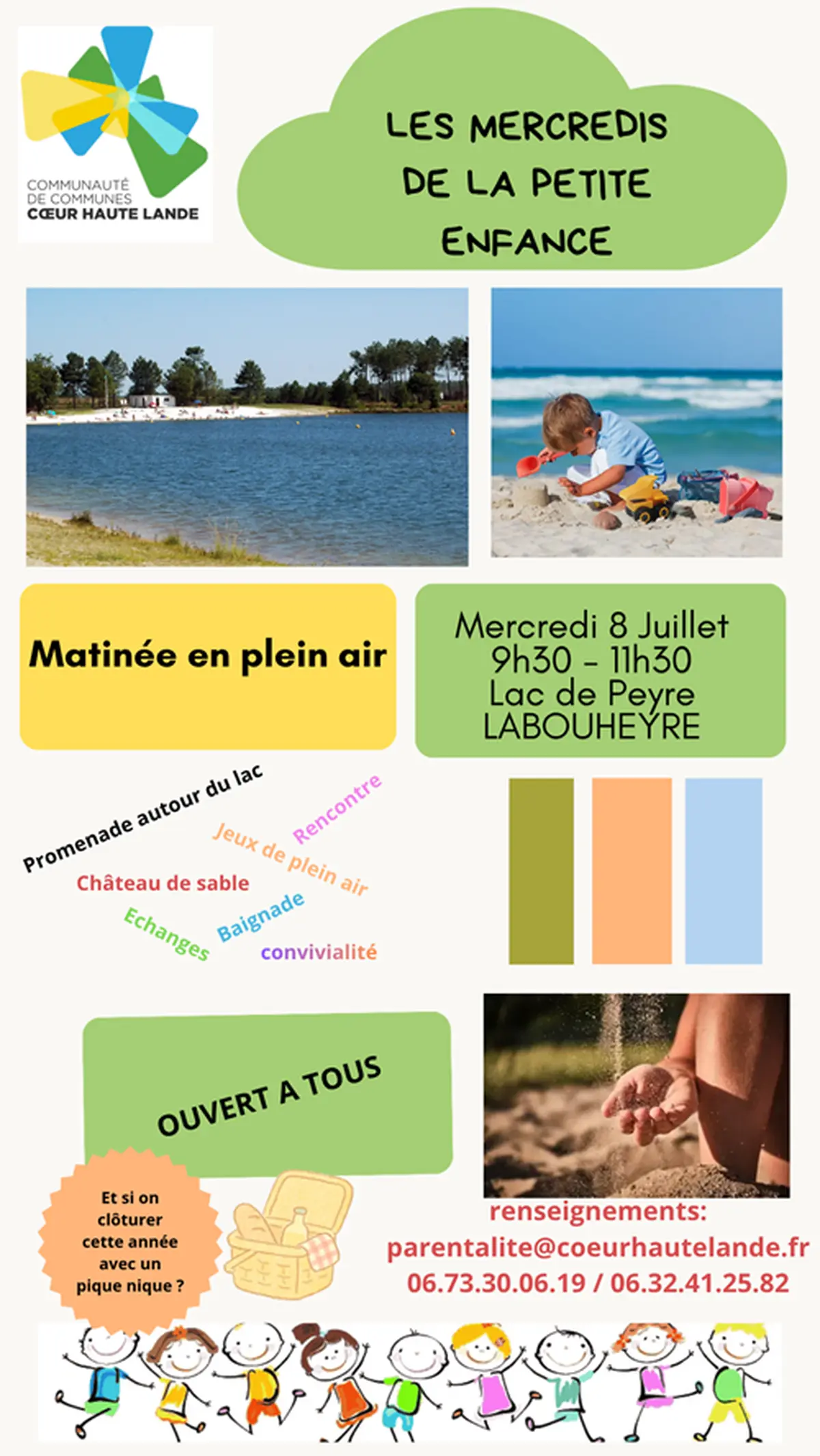 Matinée en plein air au Lac de Peyre