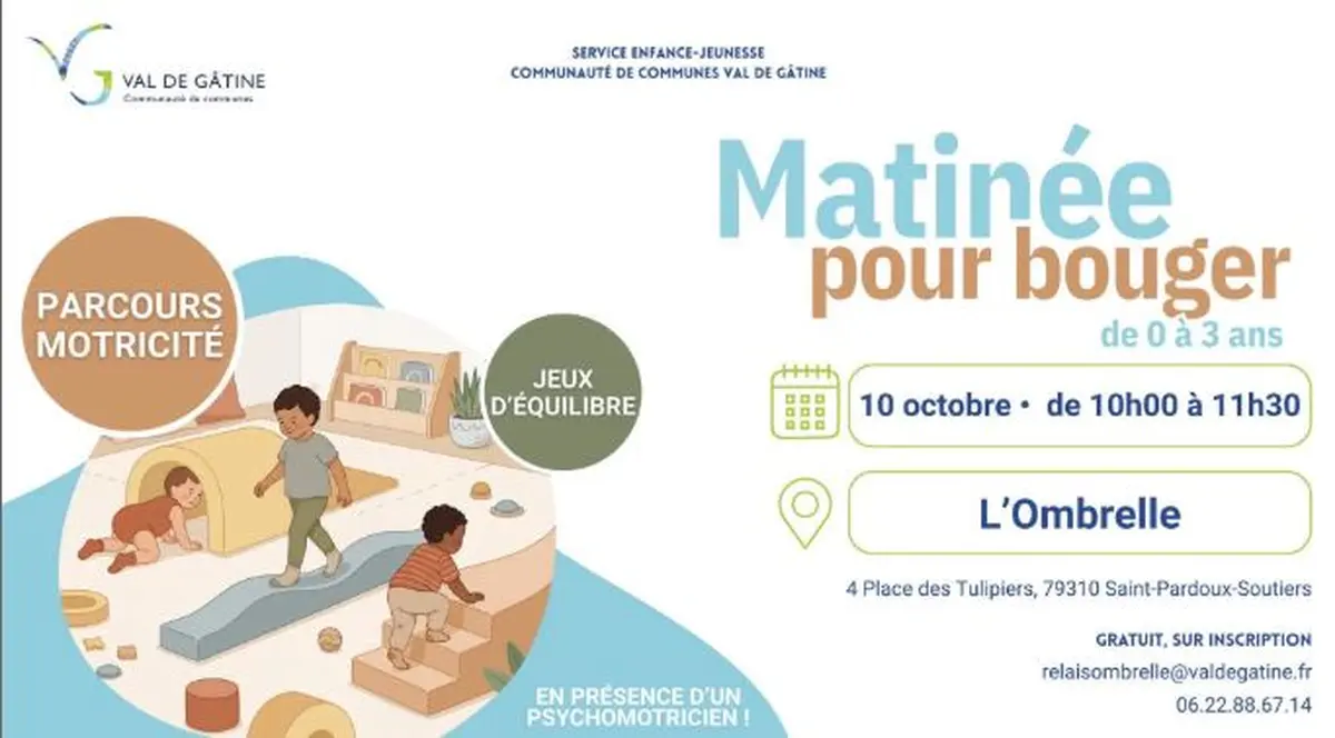 Matinée pour bouger de 0 à 3 ans