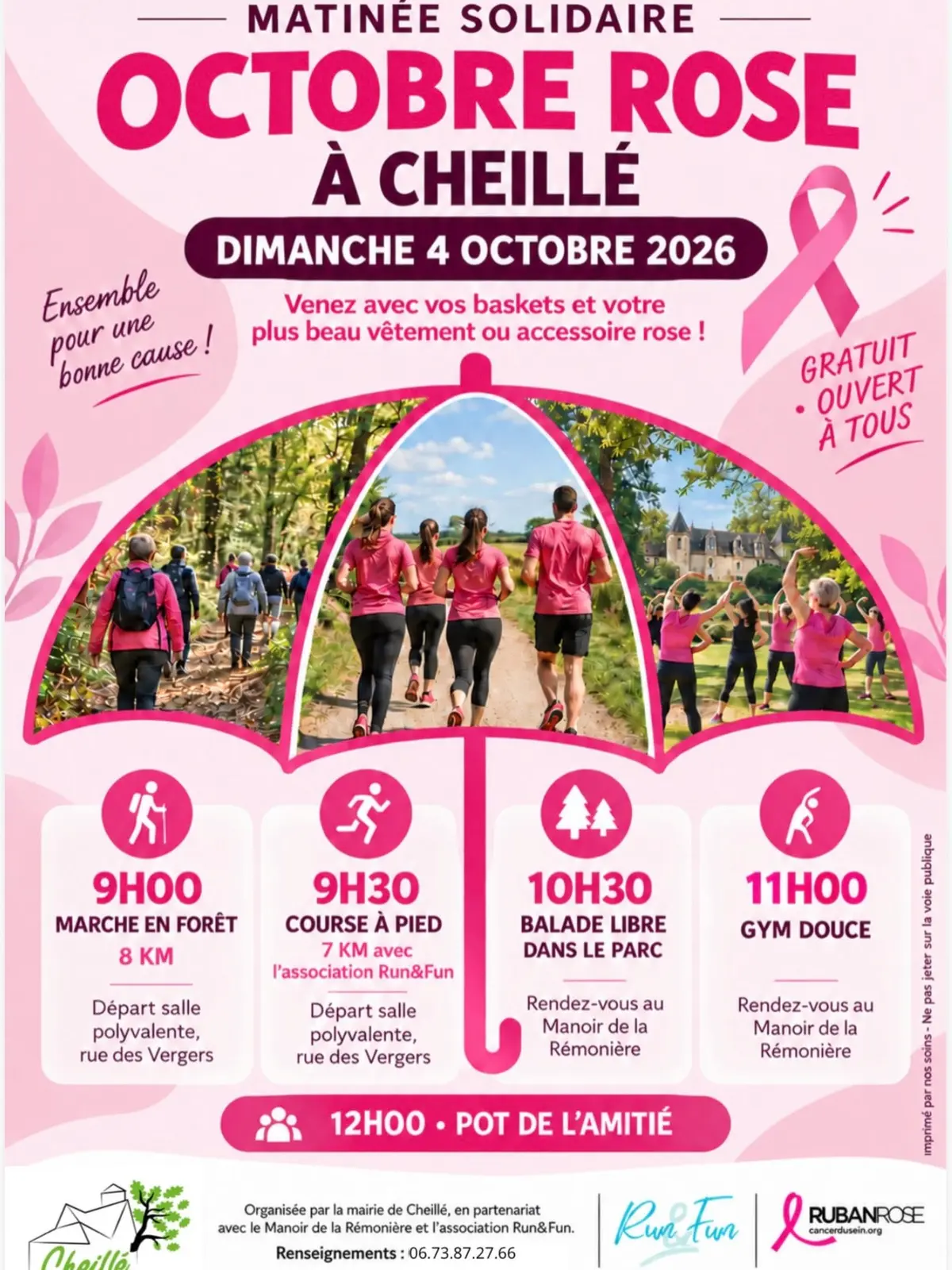 Matinée solidaire : Octobre Rose à Cheillé