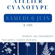 Médiathéque : Atelier cyanotype