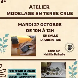 Médiathèque : Atelier  terre crue