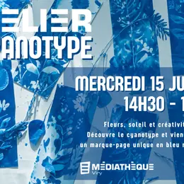 Médiathèque de Viry : Atelier cyanotype
