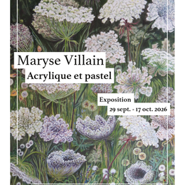 Médiathèque : Exposition de Maryse Villain