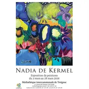 Médiathèque : Exposition de peintures de Nadia De Kermel