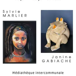 Médiathèque : Exposition de Sylvie MARLIER et Janine GABIACHE