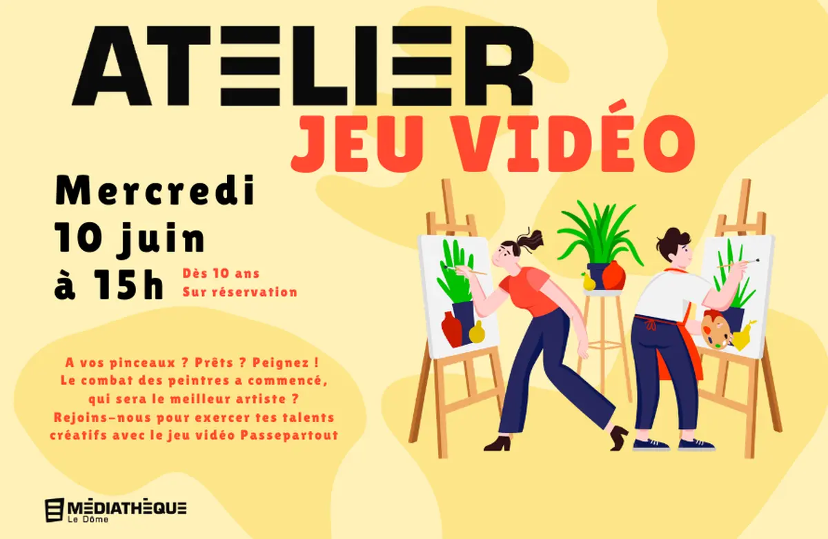 Médiathèque Le Dôme : Atelier jeu vidéo