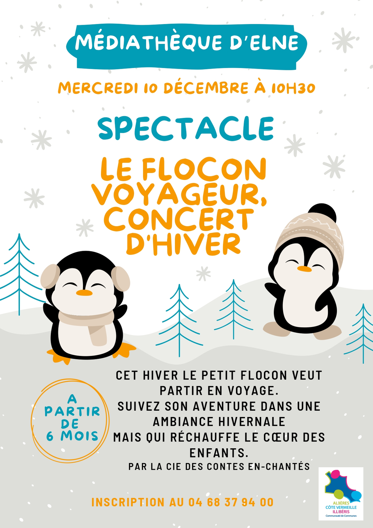 Médiathèque - Spectacle Le Flocon Voyageur, Concert D’hiver