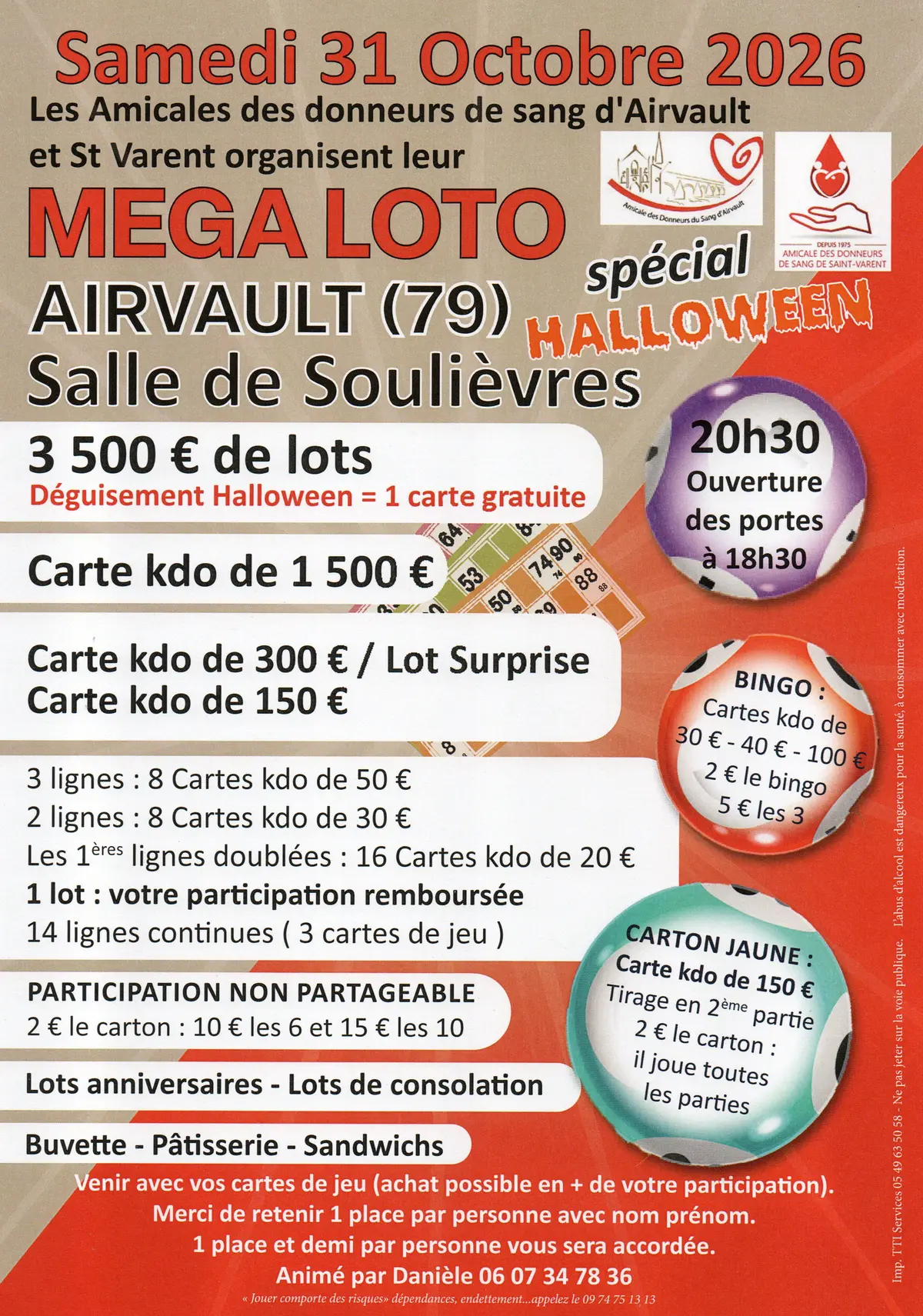 Méga loto, spécial Halloween