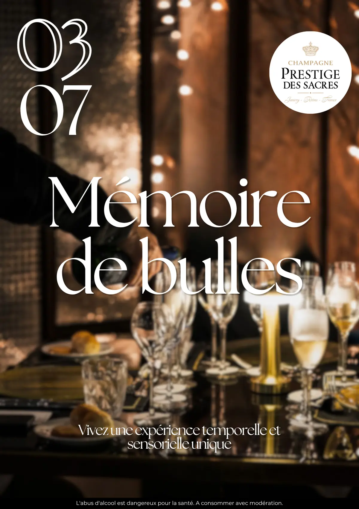 Mémoire de bulles - Dîner en 5 temps