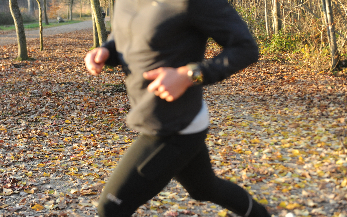 Joggeur dans la forêt