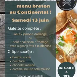 Menu breton au Continental