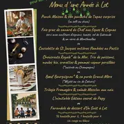 Menu D’Une Année à Lot