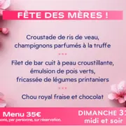 Menu de Fête des Mères