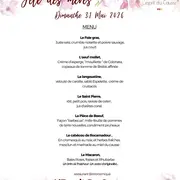 Menu de fête des mères à l'Esprit du Causse