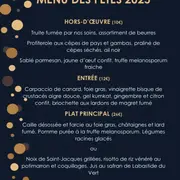 Menu de fêtes à emporter à Mandra Roulotte Fumante