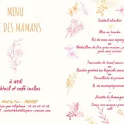 Menu de la fête des mères à l'Hôtel du Parc
