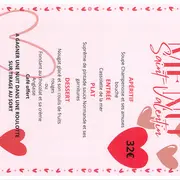 Menu De La Saint Valentin
