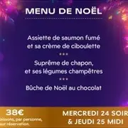 Menu de Noël au Casino